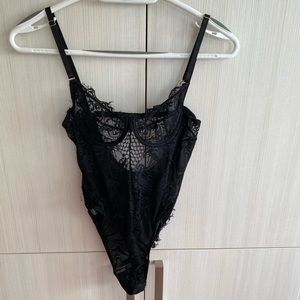 Sheer lace bodysuit